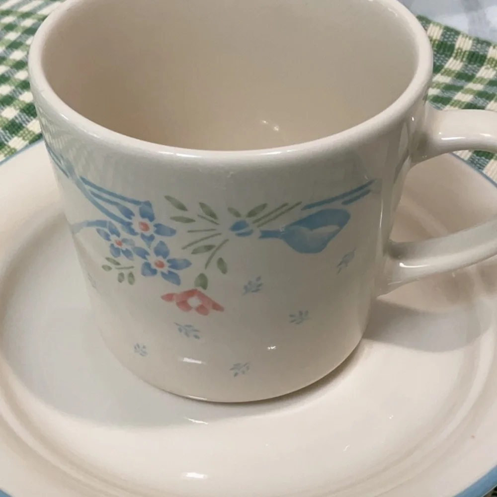 2 Corelle Symphony cup and saucer sets. Never used.
